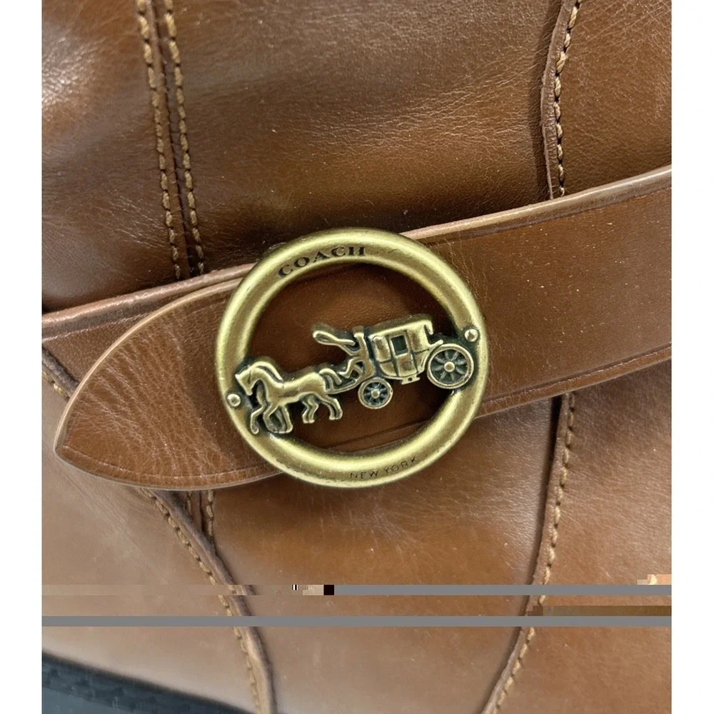Coach Rory II Leather‎ Riding Boots Brown FG3096 Women's Size 6C